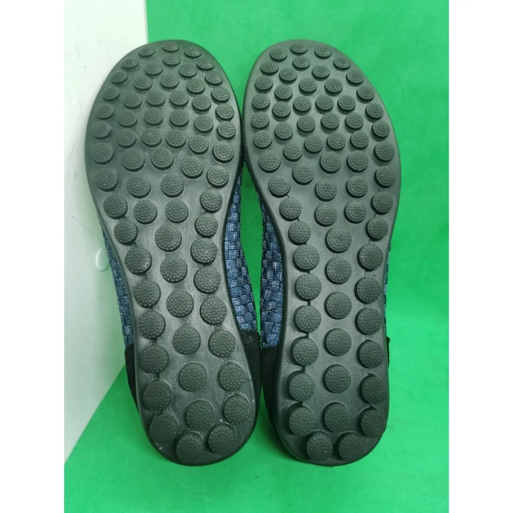 Bernie Mev Bella Me Womens EU 38 US 7 Ballet Flats Black Woven Cap Toe Comfort
